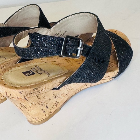 Women’s Alexus Fabric Open Toe Casual Platform Cork Wedge Sandals - Picture 6 of 9